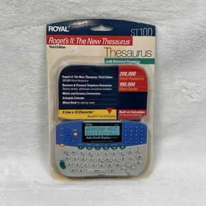 Royal Roget’s II The New Thesaurus ST 100 Electronic Personal Organizer New